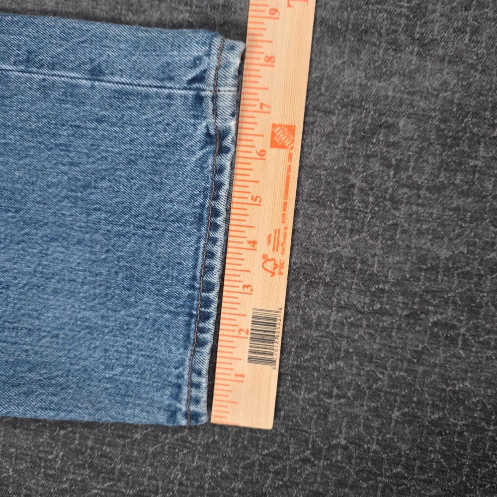 Levi's 501 Original Fit Mens Blue Straight Leg Button Fly Denim Jeans 38x34 - Picture 6 of 10